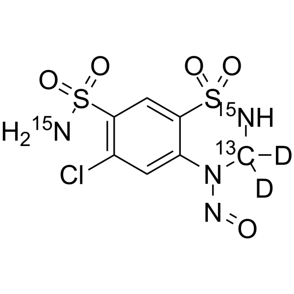 4-Nitroso hydrochlorothiazide-13C,15N2,d2